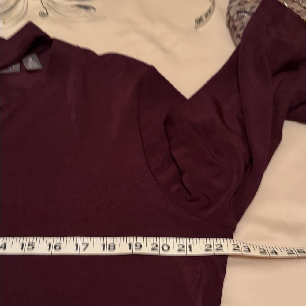 Chico's Travelers Women's Straight Leg Pants & Top - Purple Size 3 - Picture 7 of 8